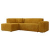 ECKSOFA Lordin, Seite: Links - Currygelb, Holz/Textil (267/205cm) - MIRJAN24