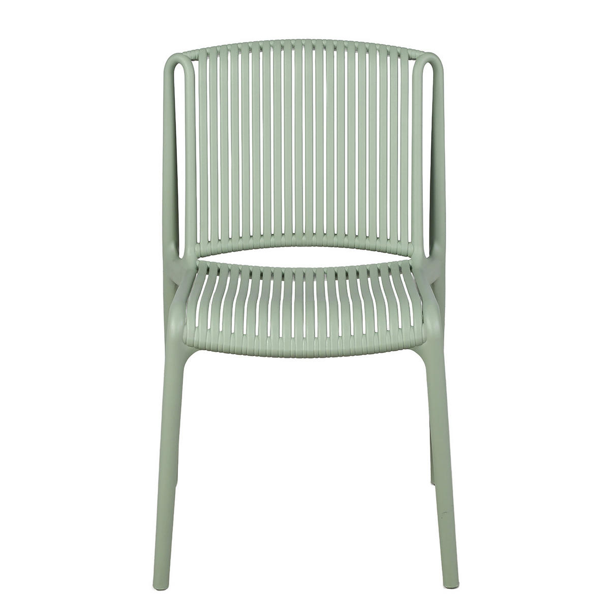 GARTENSITZGRUPPE - 3-teilig - Stahl / Polypropylen - Salbeigrün, Kunststoff/Metall - home24