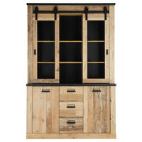 BUFFET Shelton-61 - Braun, Holzwerkstoff (133/201/38cm) - Lomado