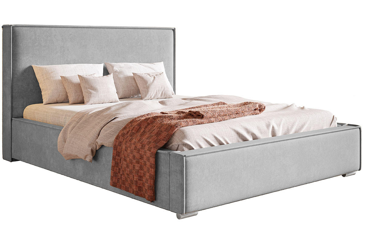 BETT Grau BEN 8 Mit Bettkasten 180x200 cm - Grau, Textil (180/200cm) - Sepro Meble