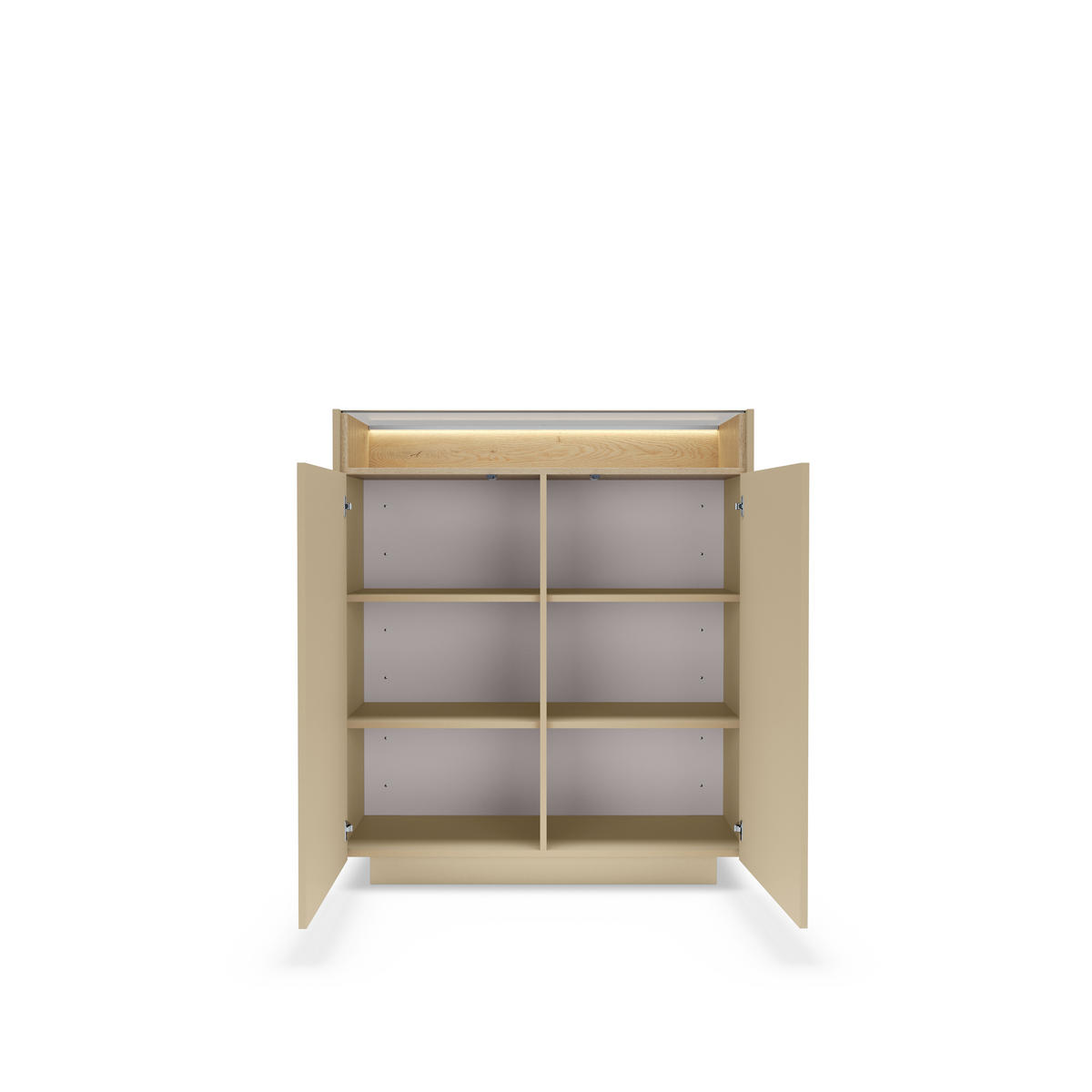 KOMMODE: Kakao + Cremona-Eiche, 103,2 x 119,2 x 39,5 cm - Braun, Holzwerkstoff (103.2/119.2/39.5cm) - 3XE LIVING