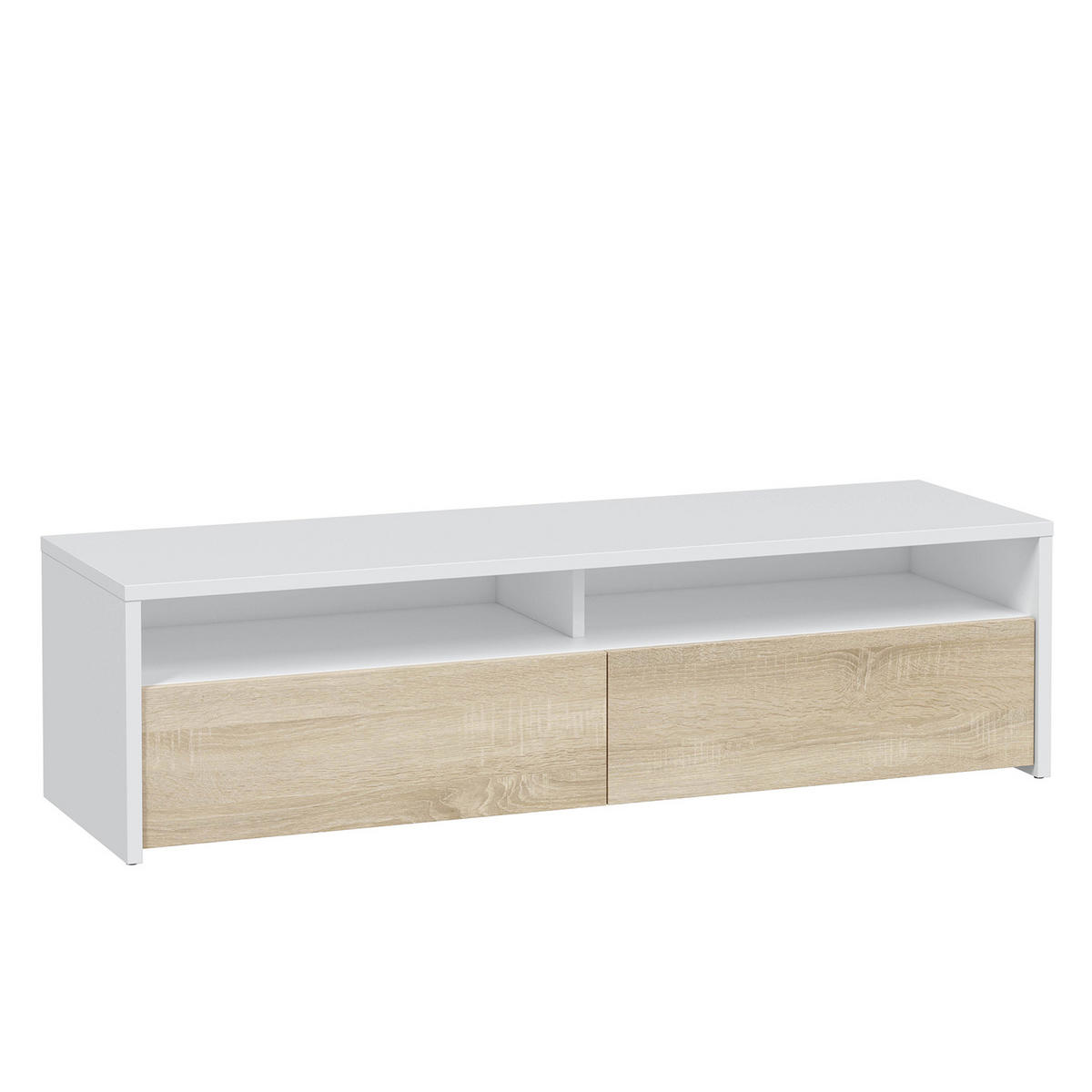 TV-ELEMENT Silva 2 Türen weiß - Weiß, Holzwerkstoff (130/35/40cm) - VS Venta-stock