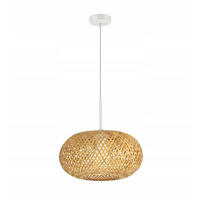 PENDELLEUCHTE BOHO - Beige/Weiß, Holz/Metall (40/40/105cm) - kiki design