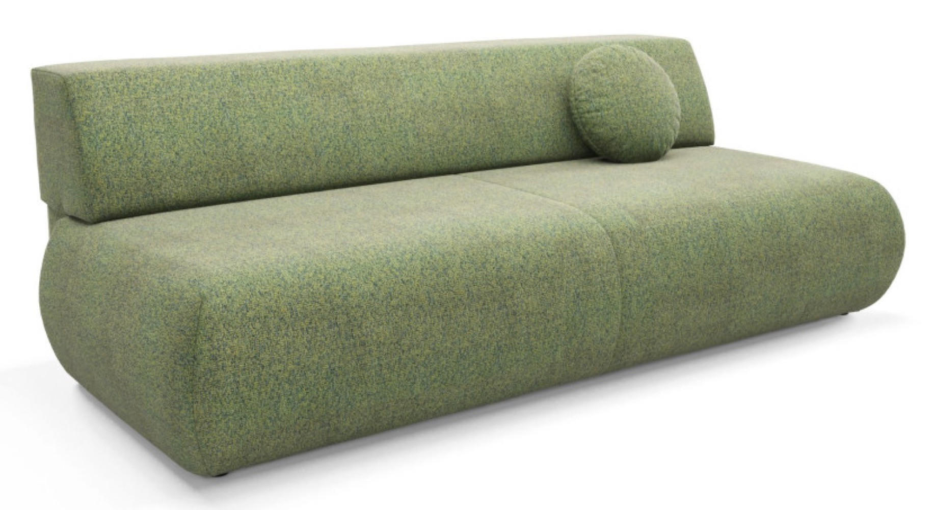 SITZSOFA Grün PENTI Mit Schlaffunktion Bez Armlehnen - Grün, Textil (214/74/100cm) - Sepro Meble