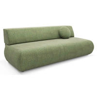 SITZSOFA Grün PENTI Mit Schlaffunktion Bez Armlehnen - Grün, Textil (214/74/100cm) - Sepro Meble