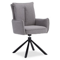 ARMLEHNENSTUHL Stoff in Grau drehbar - Grau, Textil (59/94/64cm) - Homestyle4u
