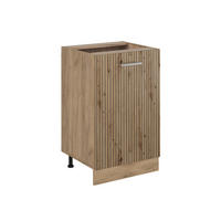 SPODNÍ SKŘÍŇKA KUCHYŇSKÉ LINKY R-Line, Řemeslný dub/Zlatý mocný dub, 50 cm bez pracovní desky - medově dubová/dub artisan, kompozitní dřevo (50/81.6/46cm) - Vicco