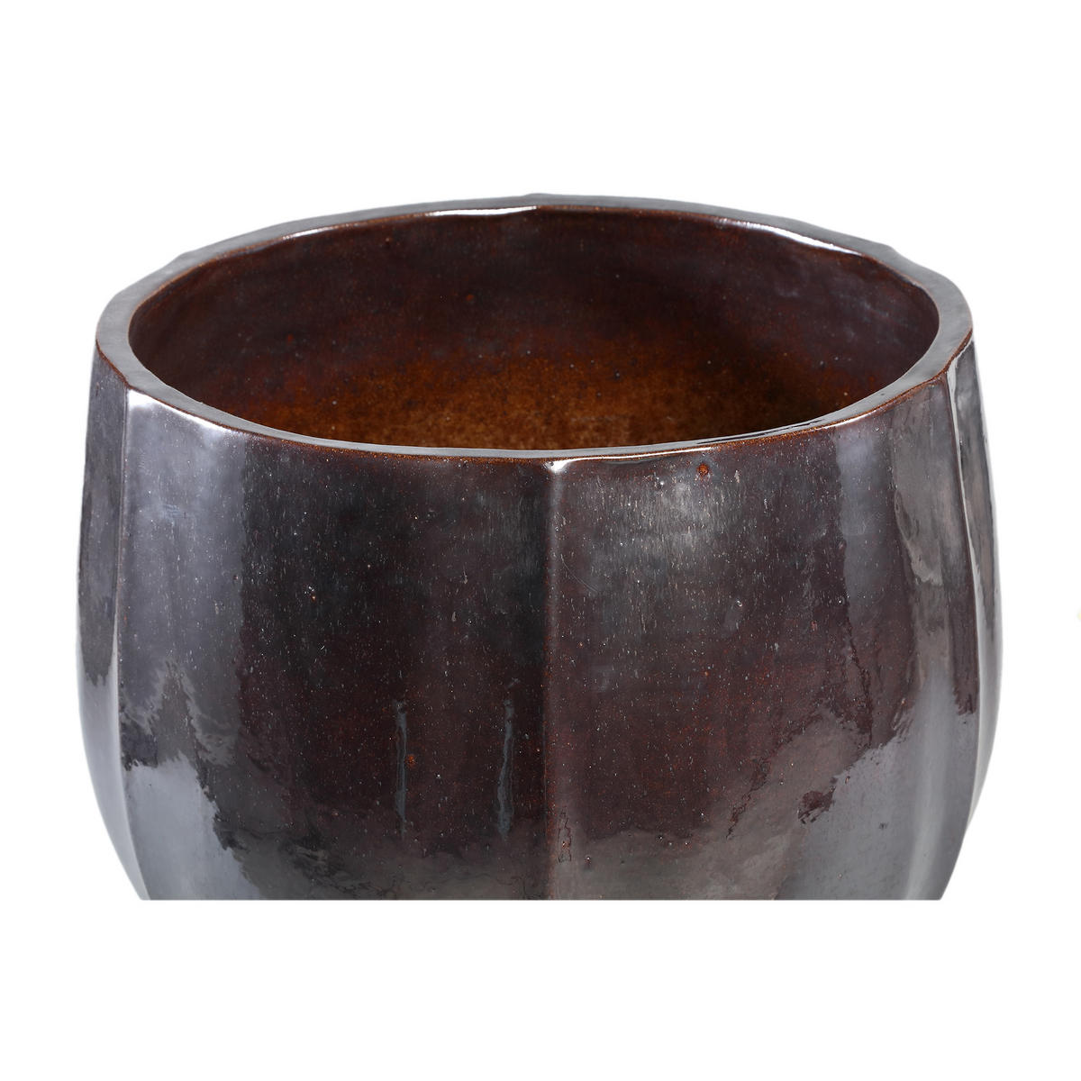 TOPF Ayasha Silber 47/47/41cm 4er-Set - Silberfarben, Keramik (41cm) - PTMD Collection