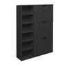 SCHUHSCHRANK Erna 95x25x126 Anthrazit matt Lack - Grau, Holzwerkstoff (95/126/25cm) - 58aufmkessel