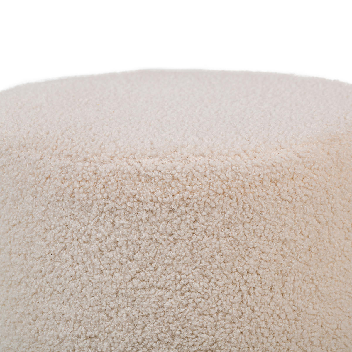 POUF Wolle Weiß - Weiß, Textil (35/42/35cm) - Nordlys