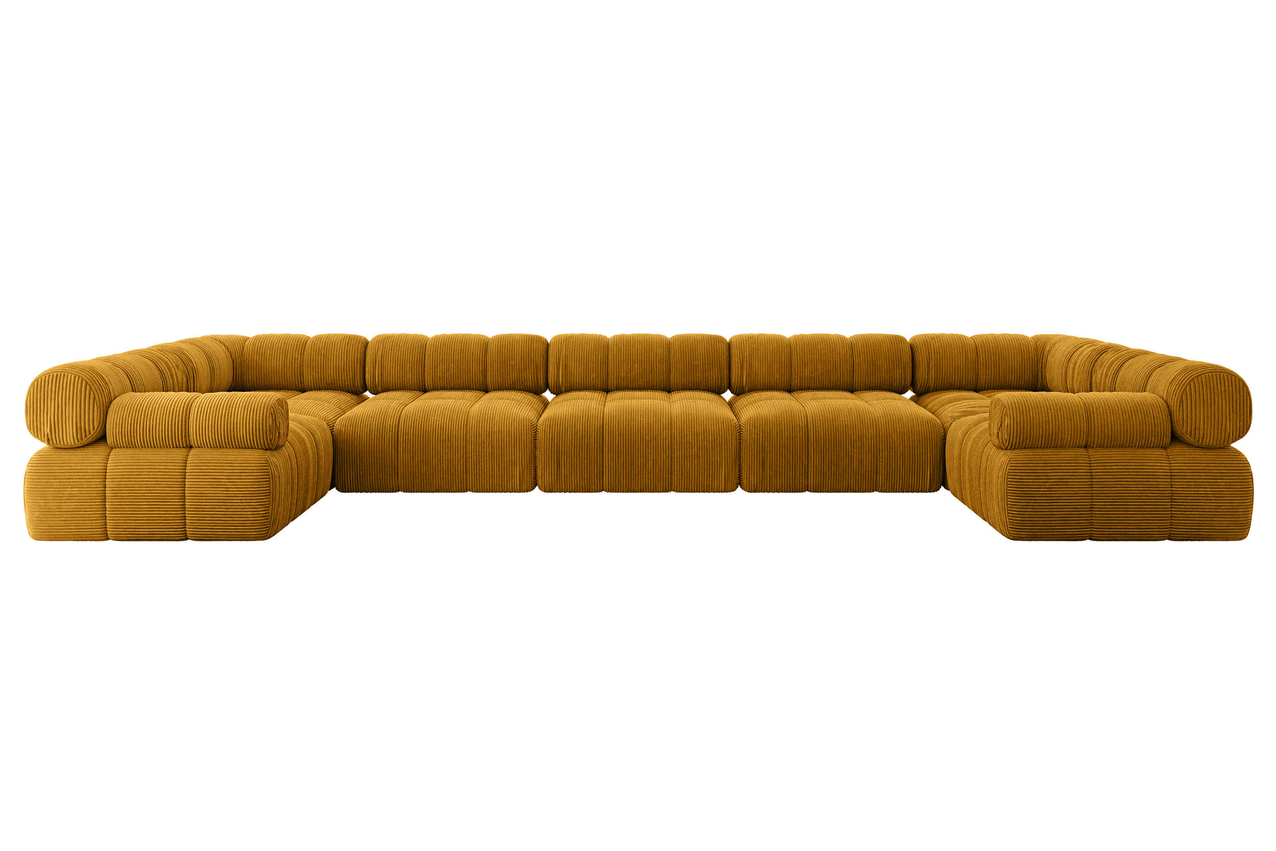 Altdecor Wohnlandschaft Currygelb 475x70x190 cm