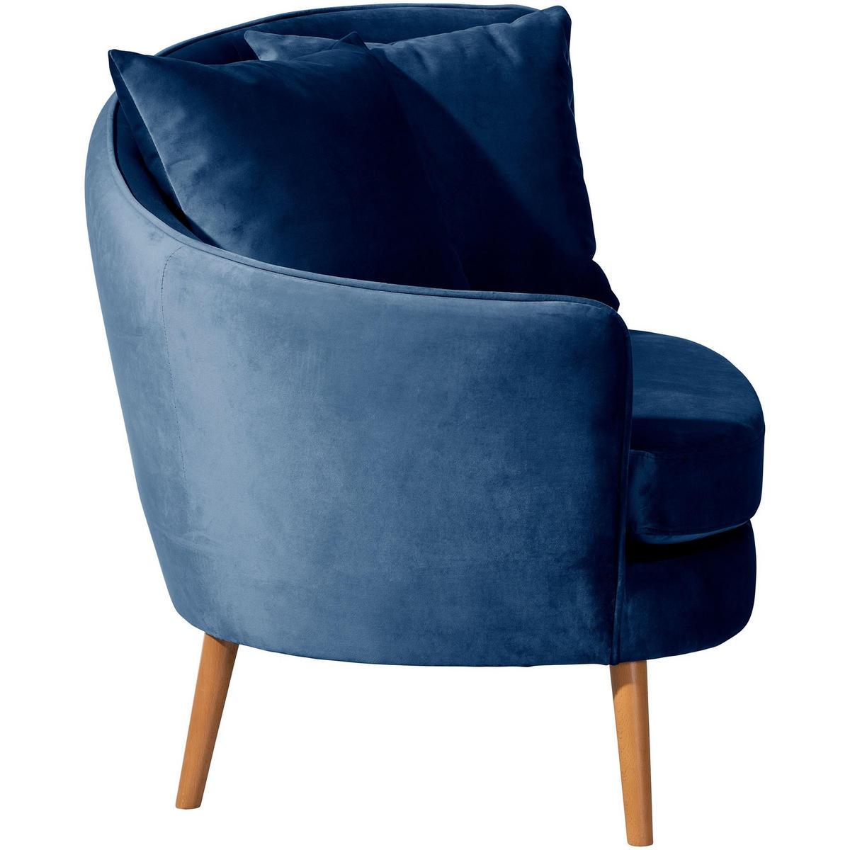 COCKTAILSESSEL Katrina Samtvelours dunkelblau - Dunkelblau, Kunststoff (83/88/106cm) - 58aufmkessel