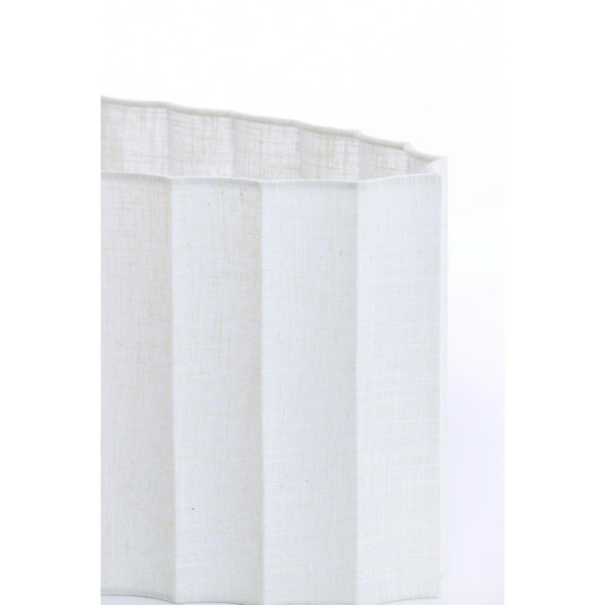 LAMPENSCHIRM Disli Weiß 38/17.5/19 cm - Weiß, Textil (38/17.5/19cm) - Light & Living