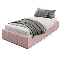 POLSTERBETT für Schlafzimmer Bett mit Stauraum Rosa 90x200cm - Rosa, Holzwerkstoff/Textil (90/200cm) - Muralo