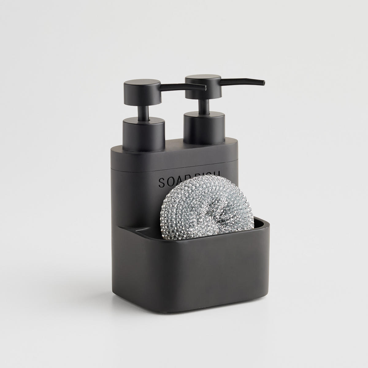 SEIFENSPENDER Duadi 17x9x12 cm - Schwarz, Kunststoff (9/17/12cm) - home&you