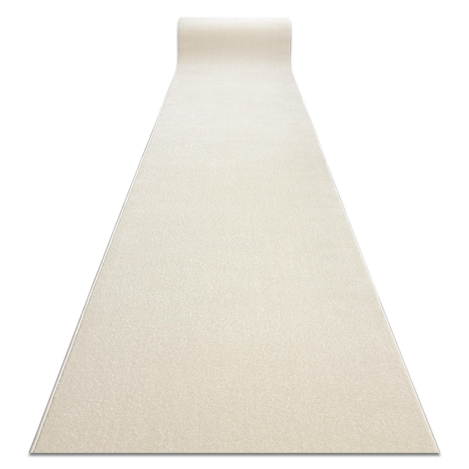rugsX JEDNOBAREVNÝ Běhoun KARMEL prostý, jednotný bílá 60 cm 60/350 cm