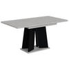 ESSTISCH ausziehbar 120 -160x90x75 cm - Betonoptik K350/Schwarz - UFOM - Schwarz, Holzwerkstoff (120/90/75cm) - ALTDECOR