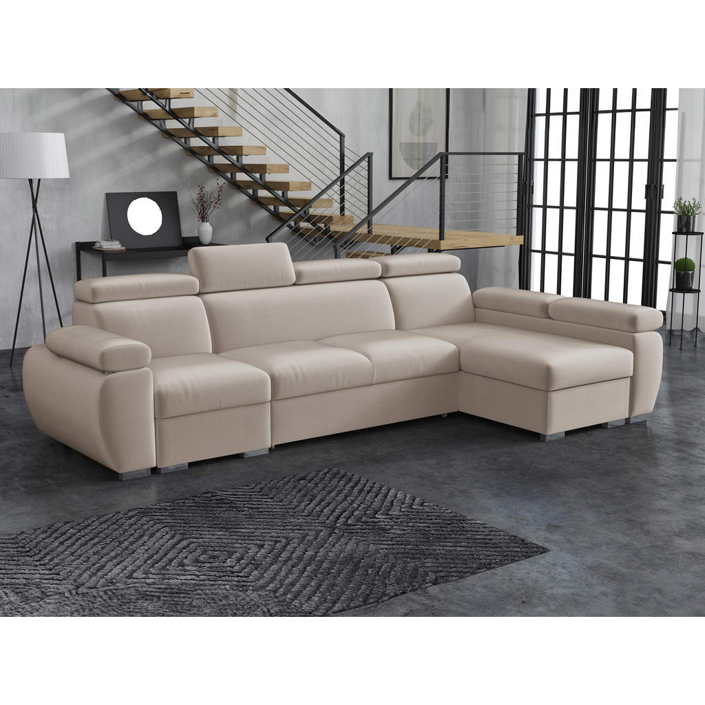 Thumbnail - Mirjan24 Ecksofa, Natur, Textil, 6-Sitzer, Ottomane rechts,L-Form, 320x170 cm, Wohnzimmer, Sofas & Couches, Wohnlandscha...