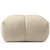 POUF VENA Bouclé, Hellbeige - Beige, Holz/Textil (65/38/65cm) - KONSIMO®