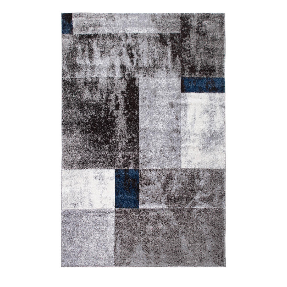 TEPPICH Phönix abstraktes Design blau 80 x 150 cm - Blau, Kunststoff/Textil (80/150cm)