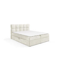 BOXBETT Parozo Prem.. überlänge - Creme, Holzwerkstoff/Textil (200/220cm) - Fun Möbel
