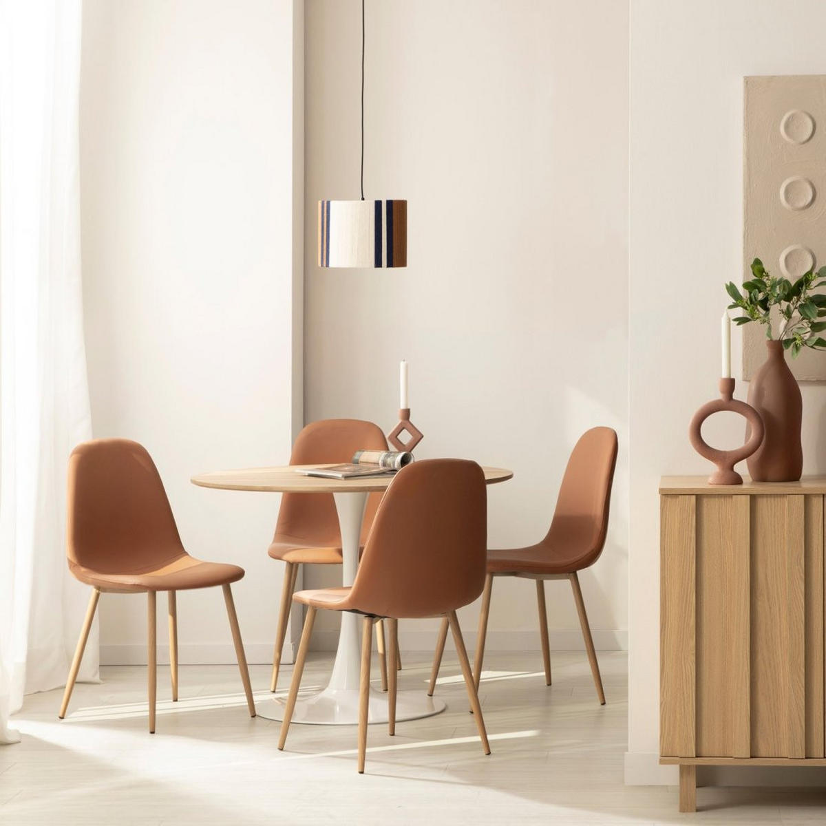 ESSTISCH Cory Zweifarbig 100 cm x 73 cm - Multicolor, Holzwerkstoff (100/100/73cm)