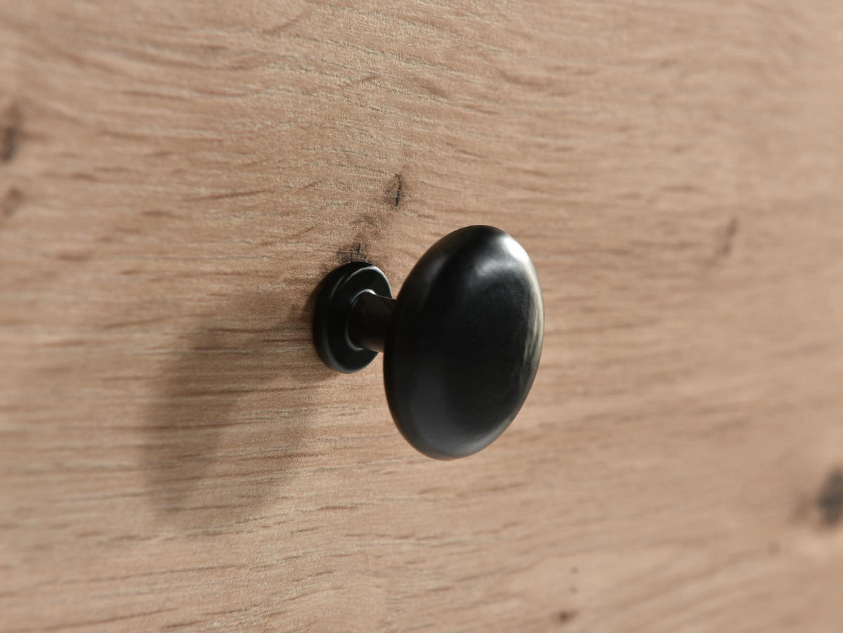 KLEIDERSCHRANK Cali C-23 - Schwarz/Eiche Artisan, Holzwerkstoff/Kunststoff (150/213/60cm) - MIRJAN24
