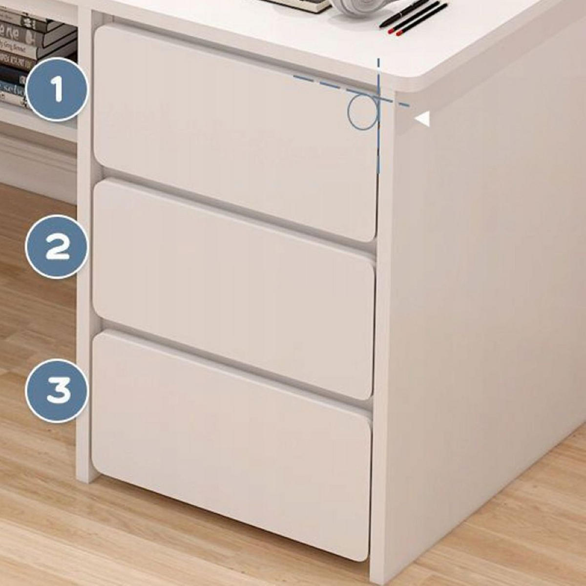 COMPUTERTISCH, weiß 100/50/73 cm - Weiß, Holzwerkstoff (50/100/73cm)