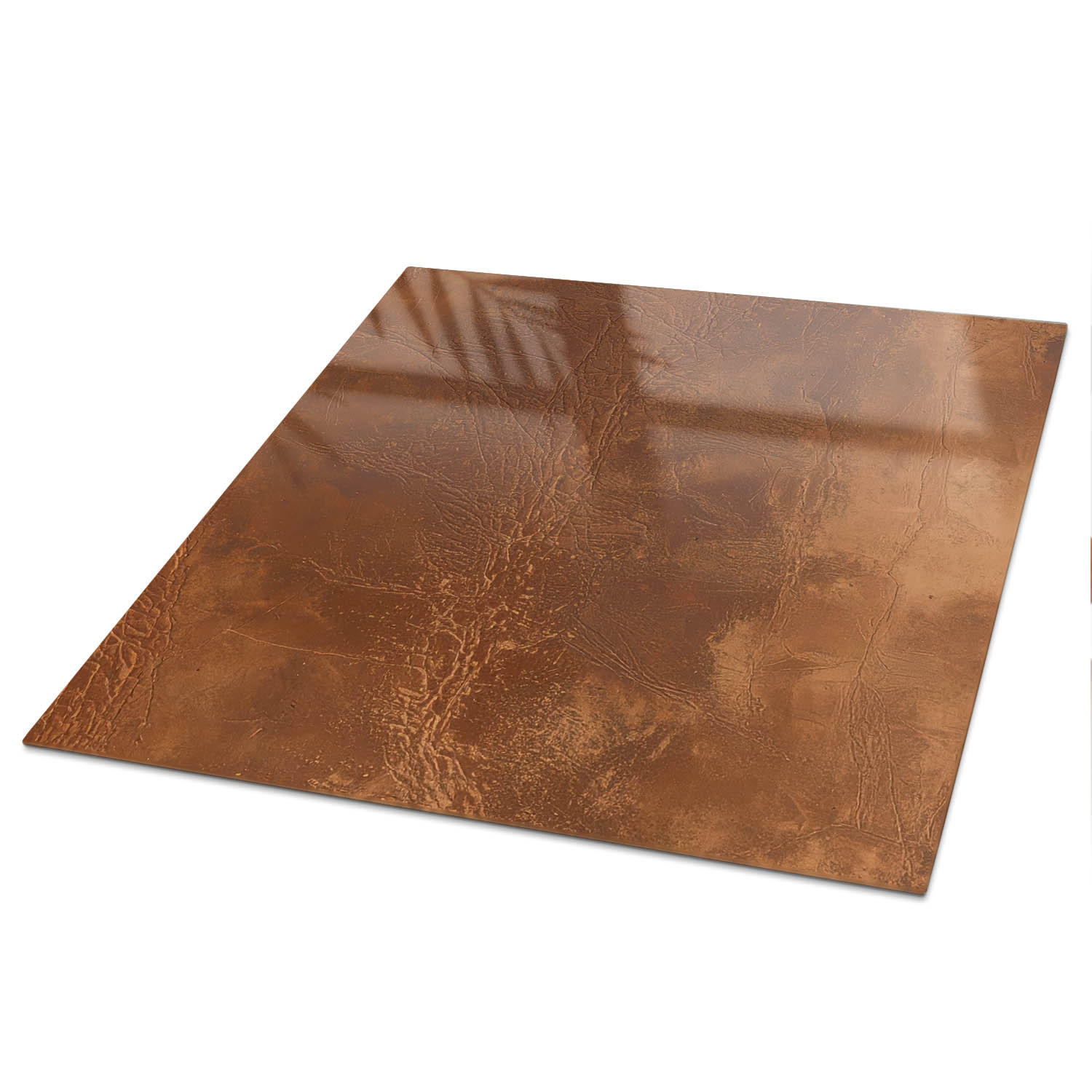 TISCHPLATTE 50x50 cm – Erdiger Charme - Blau, Glas (50/50/0.4cm) - Wallfluent