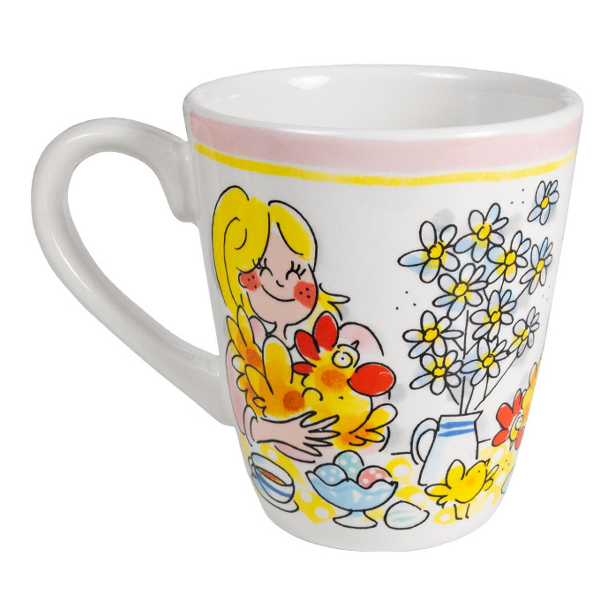 BECHER Happy Easter in Bunt - 350 ml - Multicolor, Keramik (0.35L) - Blond Amsterdam