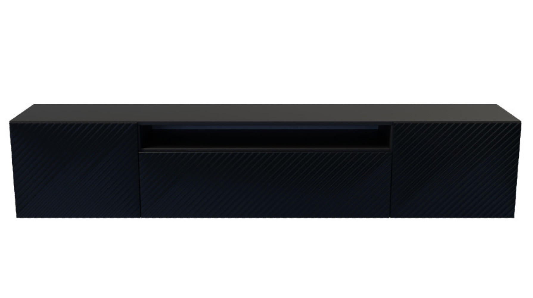 Sepro Meble Tv-Lowboard Schwarz 200x40x41 cm
