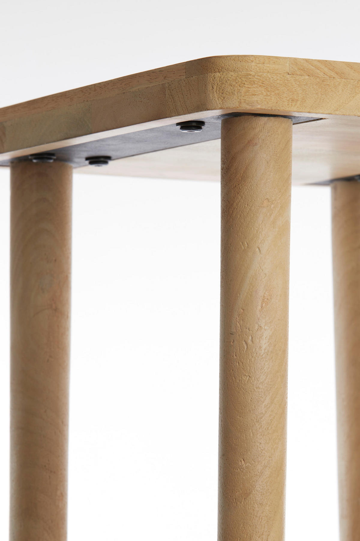 SÄULE Qiano Braun 32/32/80 cm - Braun, Holz (32/32/80cm) - Light & Living