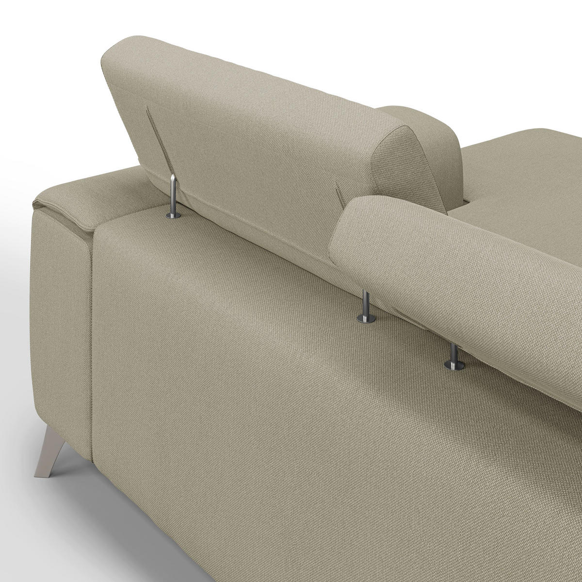 ECKSOFA LINKS Fusion - Creme, Textil (260/102cm) - Divani.store