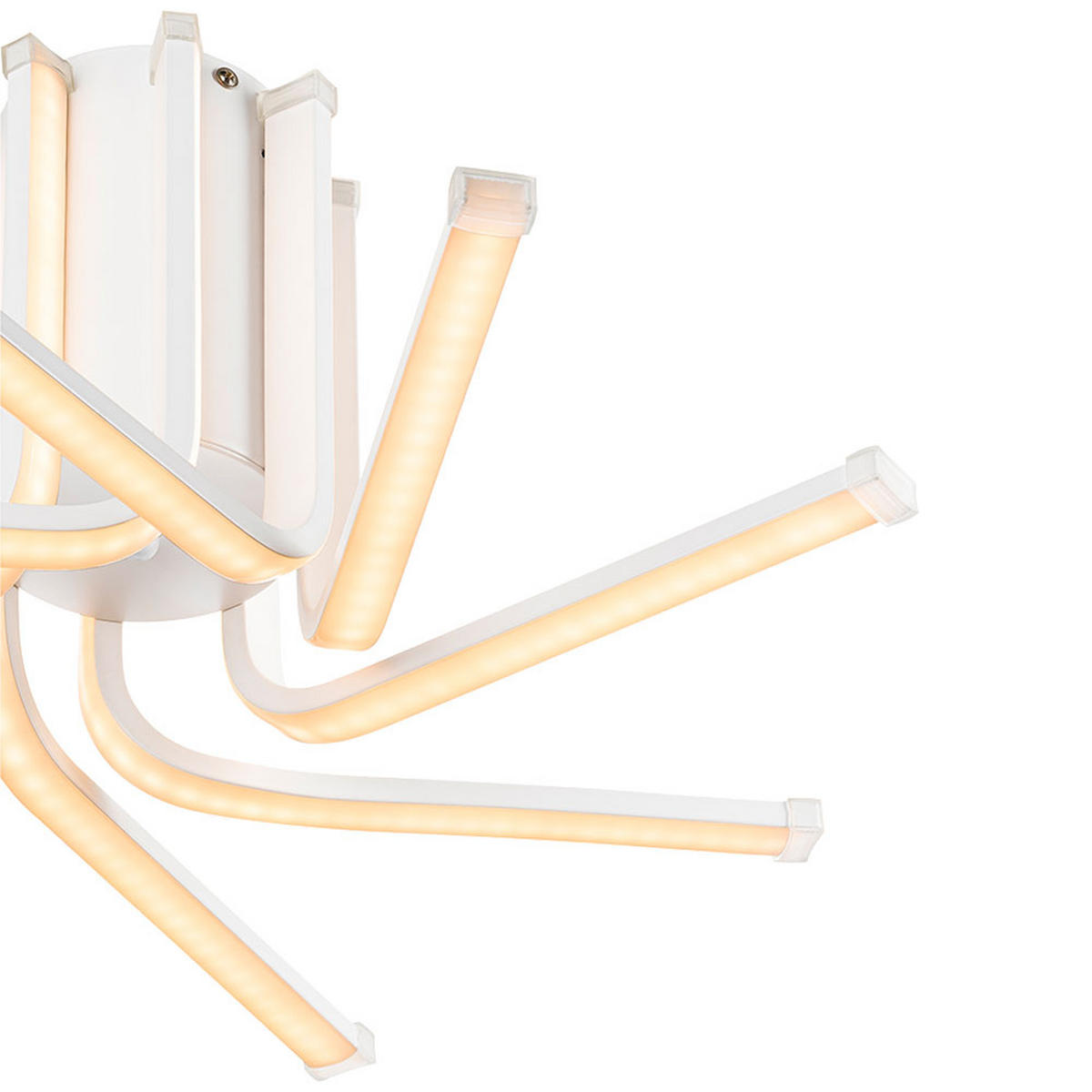 LED DECKENLEUCHTE LINCOLN Metall Weiß - Weiß, Metall (49/49/21cm)