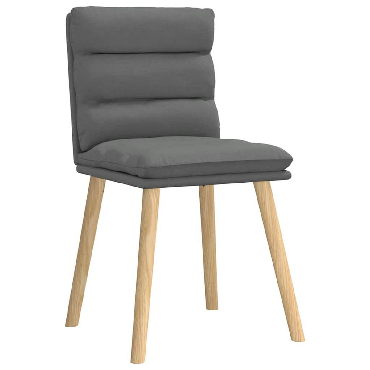 ESSZIMMERSTÜHLE 2 Stk. Dunkelgrau Stoff 45*54*86cm - Dunkelgrau, Metall (45/86/54cm) - ZMH