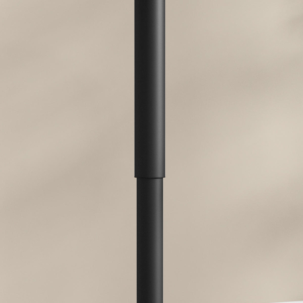 BISTROTISCH 60 cm Höhenverstellbar Schwarz aus Melamin und Stahl - Schwarz, Holzwerkstoff (60/60/93.5cm) - OKWISH