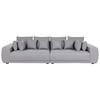 4-SITZER-SOFA Polsterbezug Grau Torpo - Grau, Textil (308/84/136cm) - Beliani
