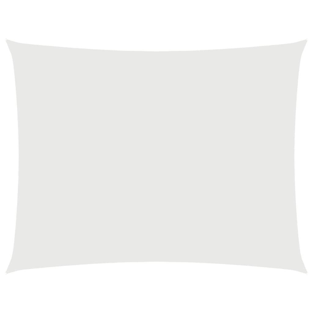 SONNENSEGEL Oxford-Gewebe Rechteckig 3/6 M Weiss - Weiß, Textil (300/600cm) - vidaXL