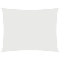 SONNENSEGEL Oxford-Gewebe Rechteckig 3/6 M Weiss - Weiß, Textil (300/600cm) - vidaXL
