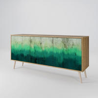 SIDEBOARD NORTHERN LIGHTS, Eicheneffekt, 164,5x42x77,5 cm, 3 Türen - Eichefarben/Buchefarben, Holzwerkstoff/Buchenholz (164.5/77.5/42cm) - SpaceRebels