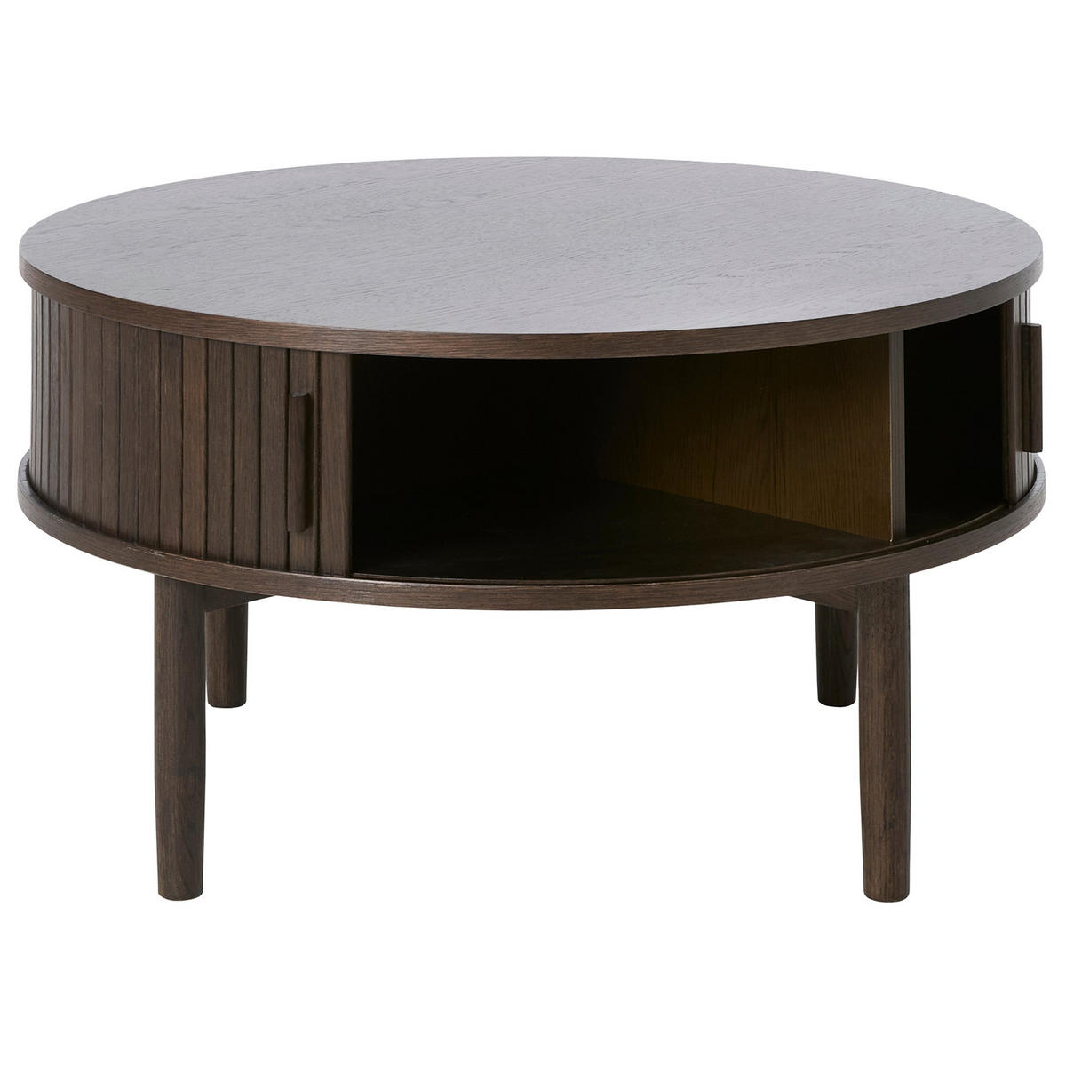 KONFERENČNÍ stolek Meta, tmavý dub, 85 cm - tmavě hnědá, dřevo/kompozitní dřevo (85/85/45cm) - Selsey