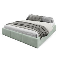 POLSTERBETT für Schlafzimmer Bett mit Stauraum Mint 180x200cm - Mintgrün, Holzwerkstoff/Textil (180/200cm) - Muralo