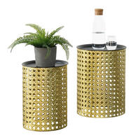 BEISTELLTISCH Theux im 2er Set - Goldfarben, Metall (30/30/41cm) - [en.casa]