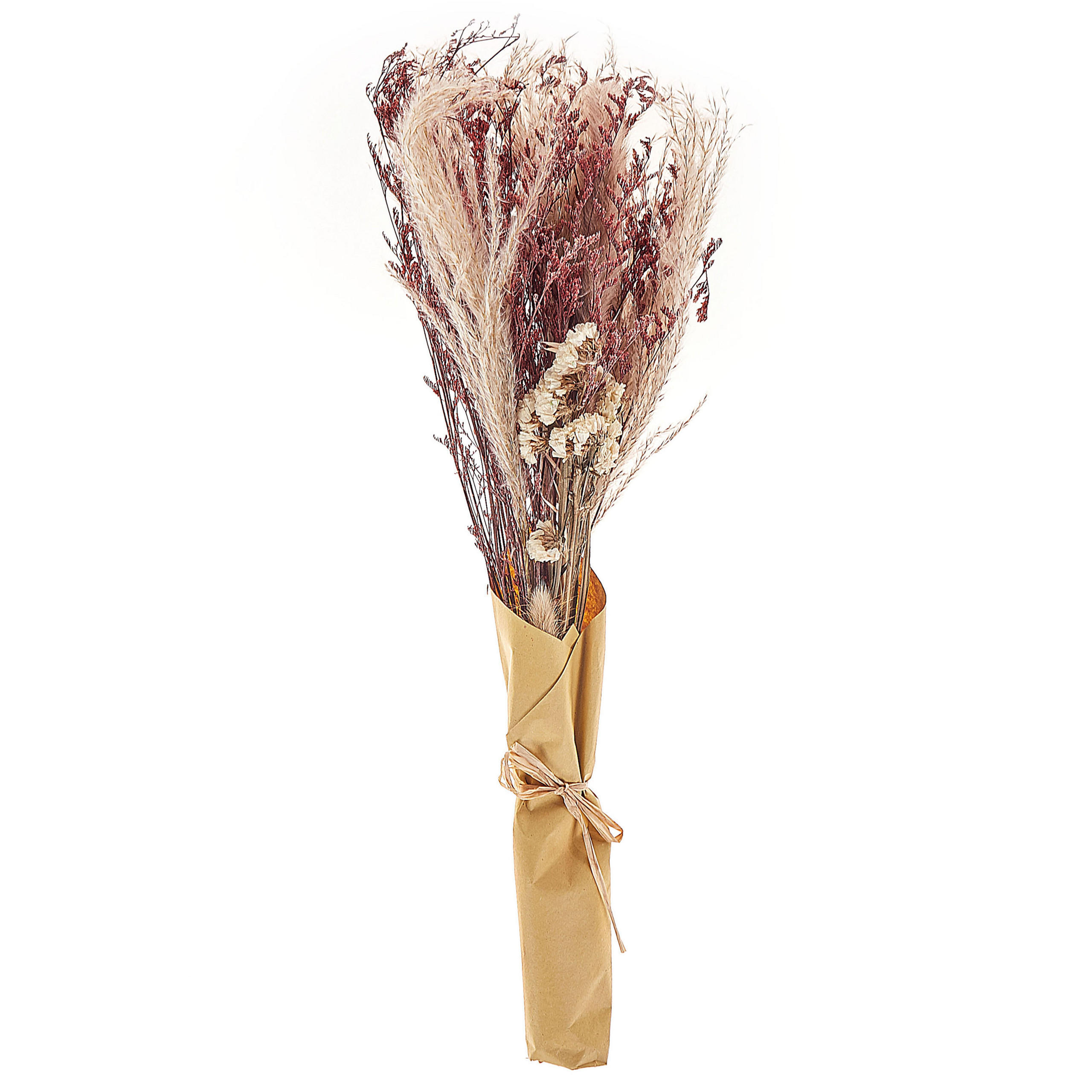 TROCKENBLUMENSTRAUSS Naturfarben Zamora - Naturfarben, Naturmaterialien (50cm) - Beliani