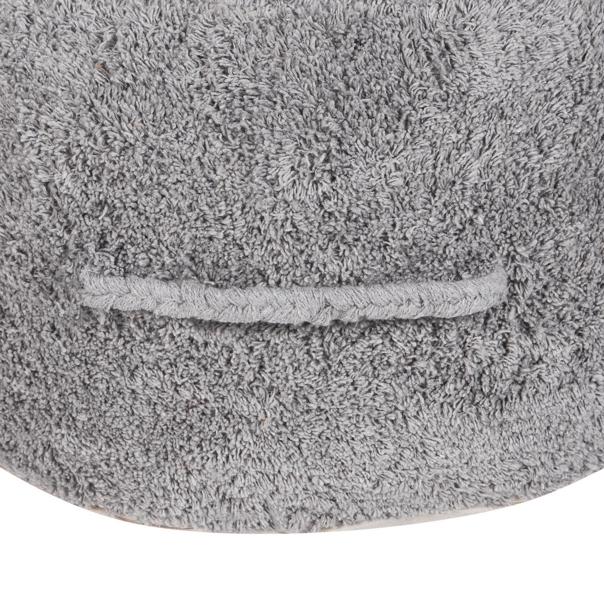 POUF Baumwolle Grau Kandhkot - Grau, Textil (50/35/50cm) - Beliani