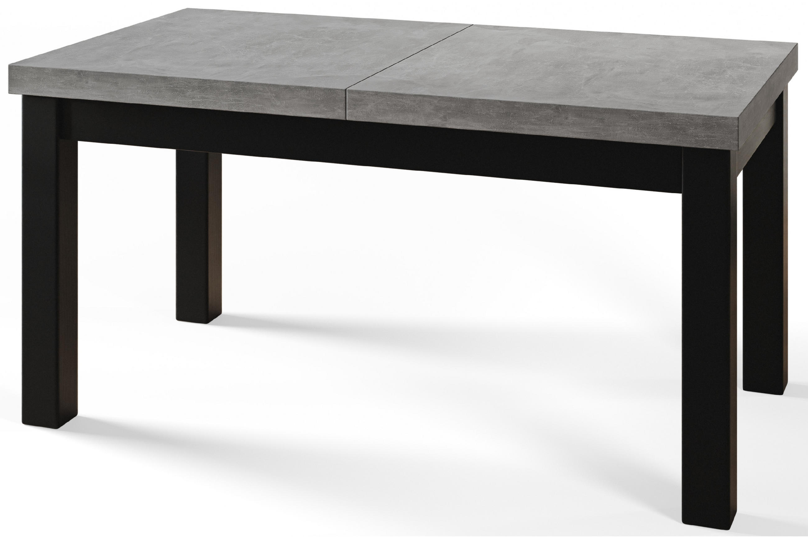ESSZIMMERTISCH CLASSIC, ausziehbarer Tisch 170-250X90X78 cm, Farbe: ATELIER, mit Holzbeinen in Farbe Weiß - Weiß/Grau, Holzwerkstoff (170/90/78cm) - Alpi-Möbel