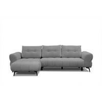 ECKSOFA SALVINI 4-Sitzer, grau - Schwarz/Grau, Holzwerkstoff/Textil (158/292cm) - Courtois Laville