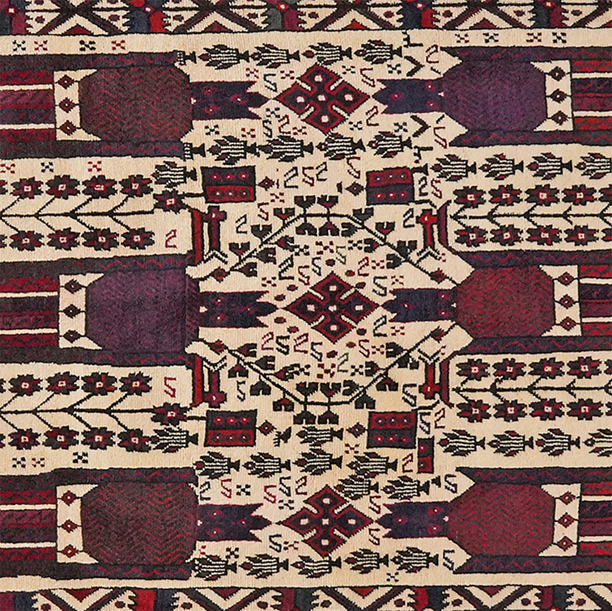 ORIENTTEPPICH handgeknüpft Afshar Beige 247/160 cm Schurwolle - Beige, Textil (160/247cm) - Looma