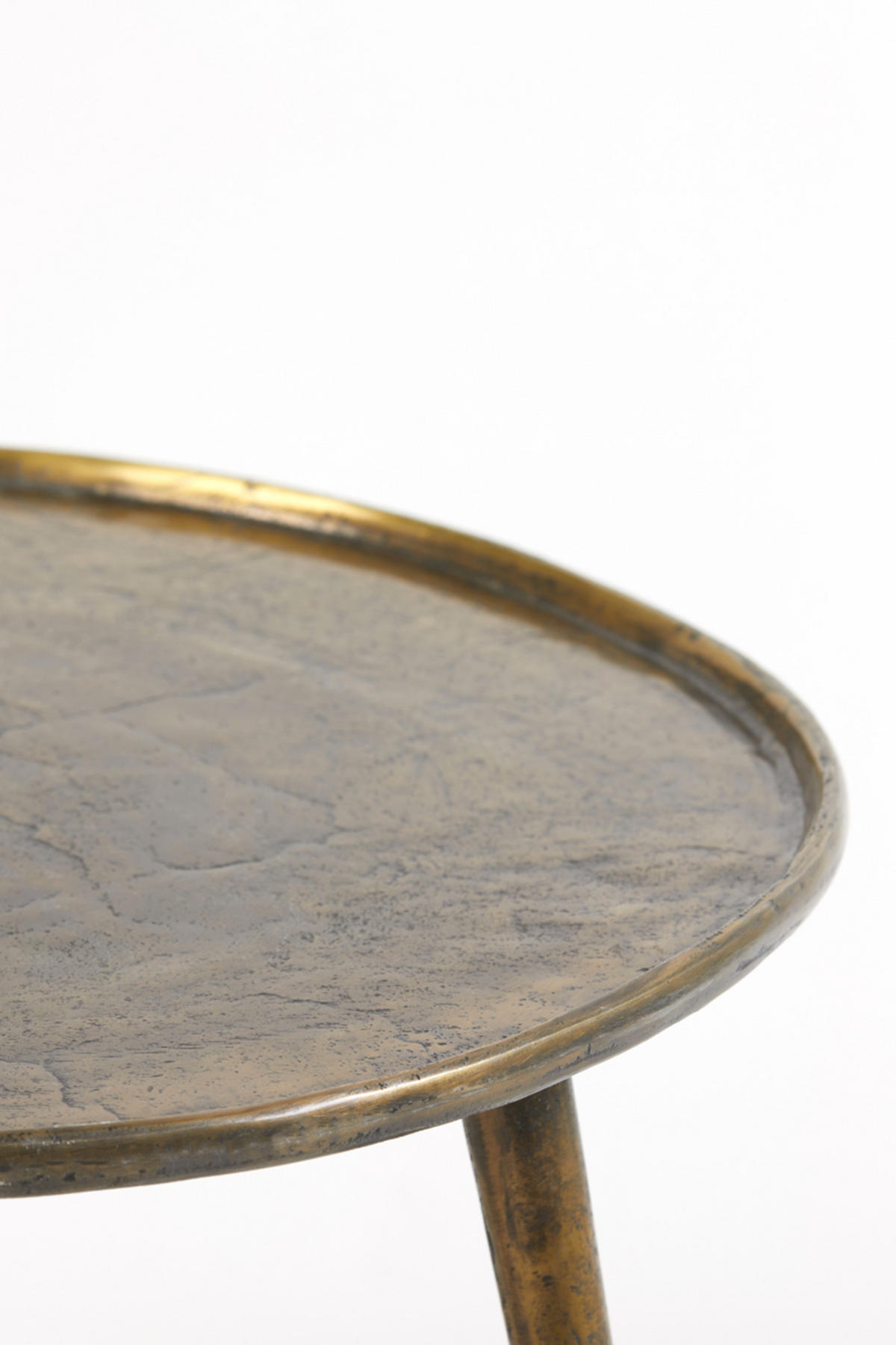 BEISTELLTISCH Babina Bronze Ø59/41 cm - Bronzefarben, Metall (59/59/41cm) - Light & Living