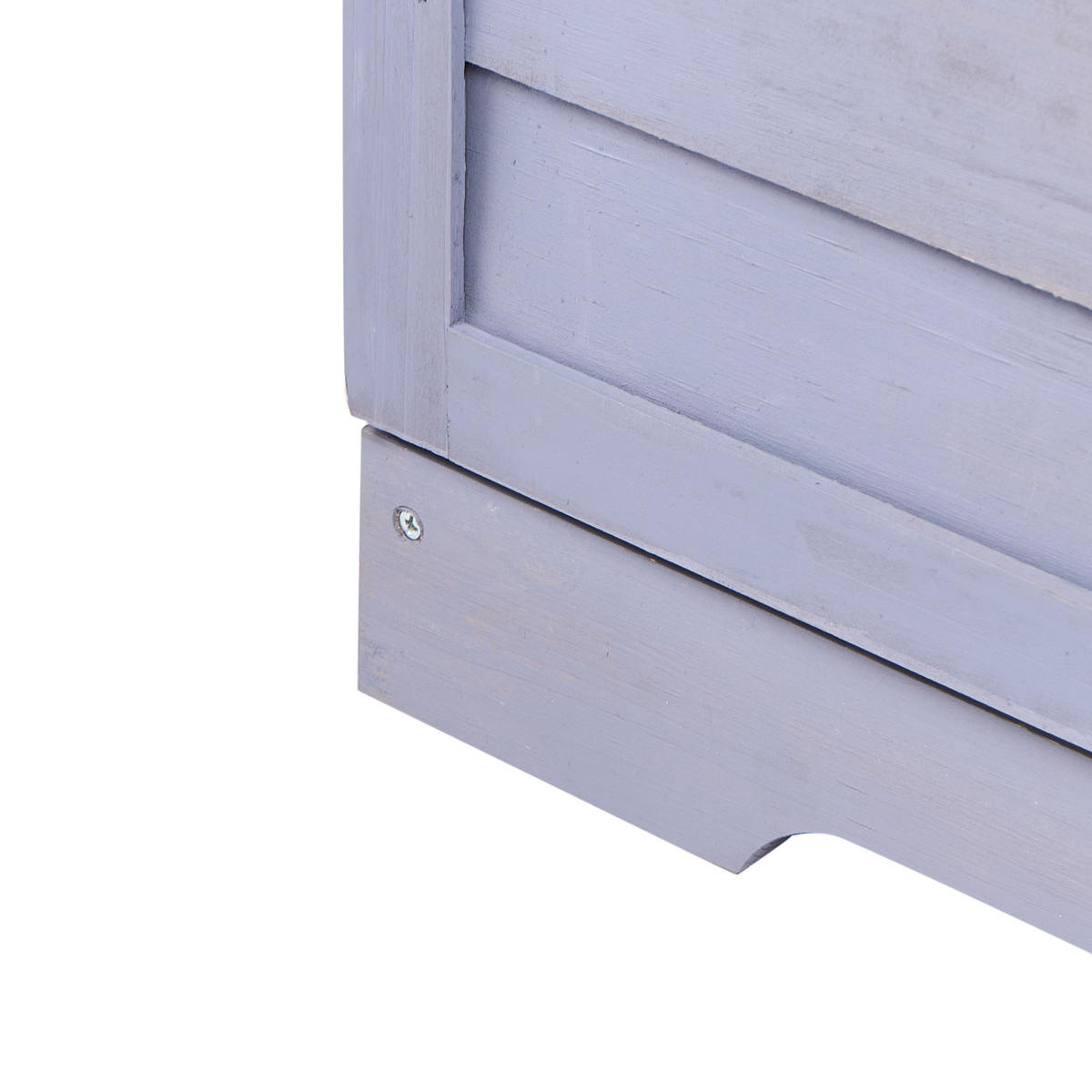PFLANZTISCH 67/100 cm Tannenholz Grau Tereville - Dunkelgrau/Weiß, Holz - Beliani